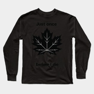 Nocturnal Maple Whisper Long Sleeve T-Shirt